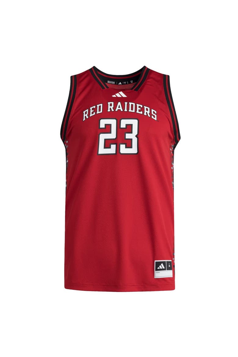 Men's adidas #23 Red Texas Tech Red Raiders Replica Swingman Jersey, Alternate, color, Red