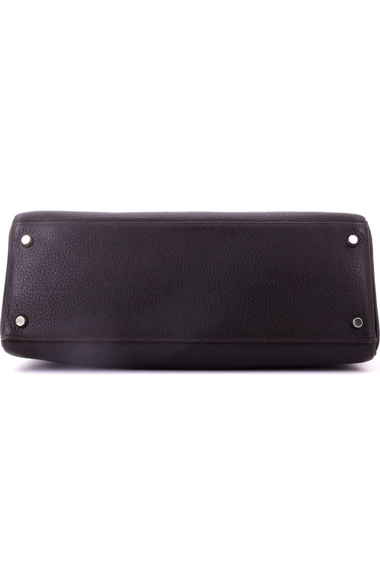 Pre-Owned Hermes Kelly Handbag Brown Togo with Brushed Palladium Hardware 35, Alternate, color, Havane