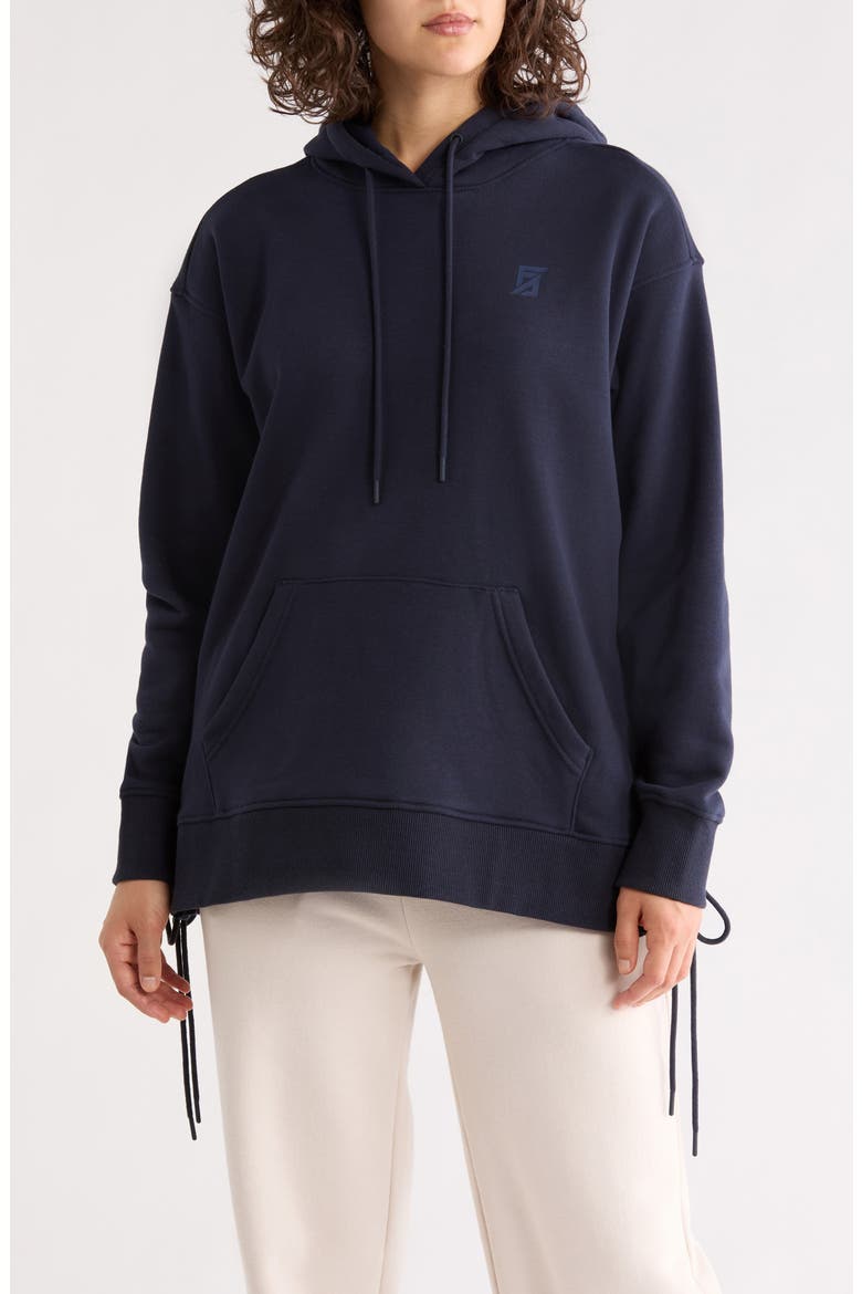 Silicon Fleece Pullover Hoodie, Main, color, NIGHT SKY/ CITY NIGHT