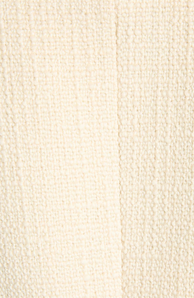 Valentino Bow Detail Virgin Wool Blend Tweed Jacket, Alternate, color, Beige/ Black