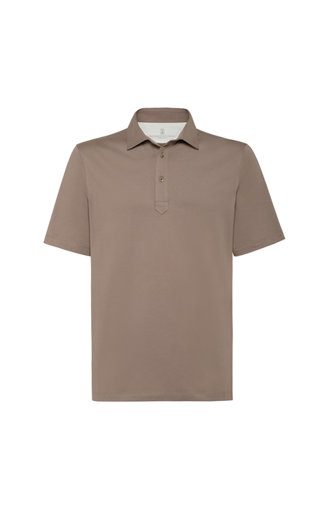 Polo with shirt collar