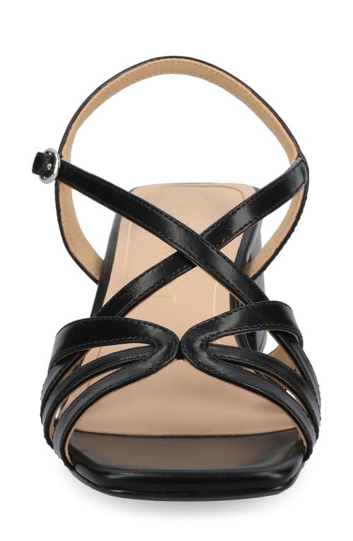 Journee Collection Shyla Block Heel Sandal In Black