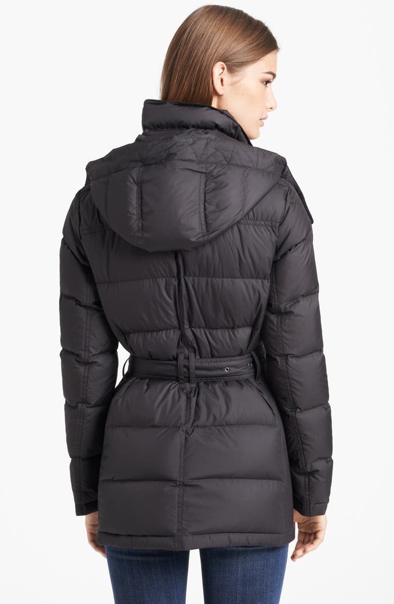 Burberry Brit 'Mareton' Quilted Down Jacket, Alternate, color, 