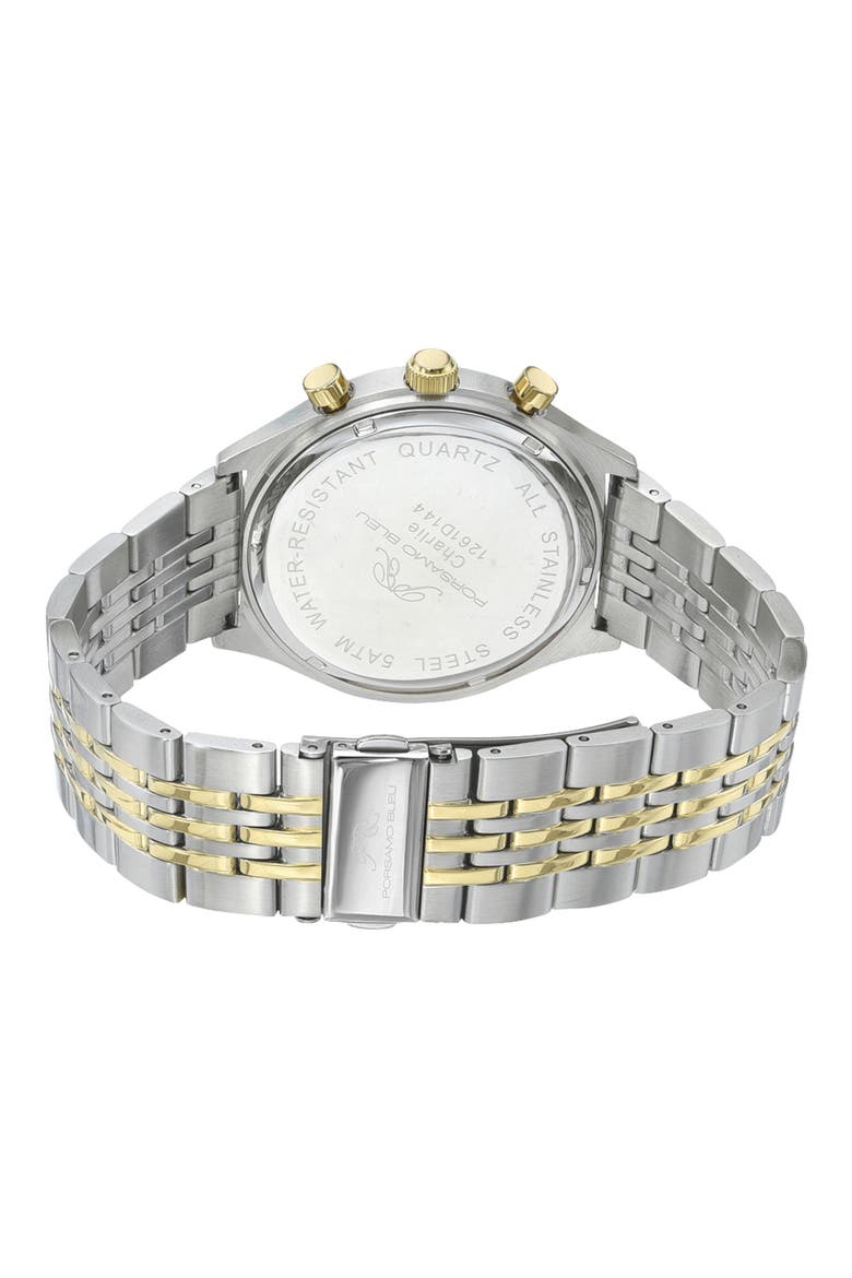 Charlie Multifunction Bracelet Strap Watch, 45mm, Alternate, color, TWO TONE