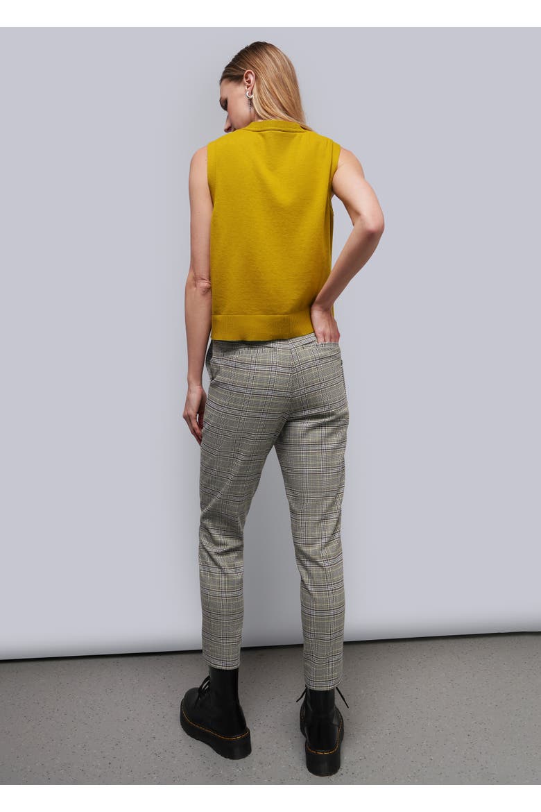 The Empower Plaid Slim Crop Pant, Alternate, color, MOCHA