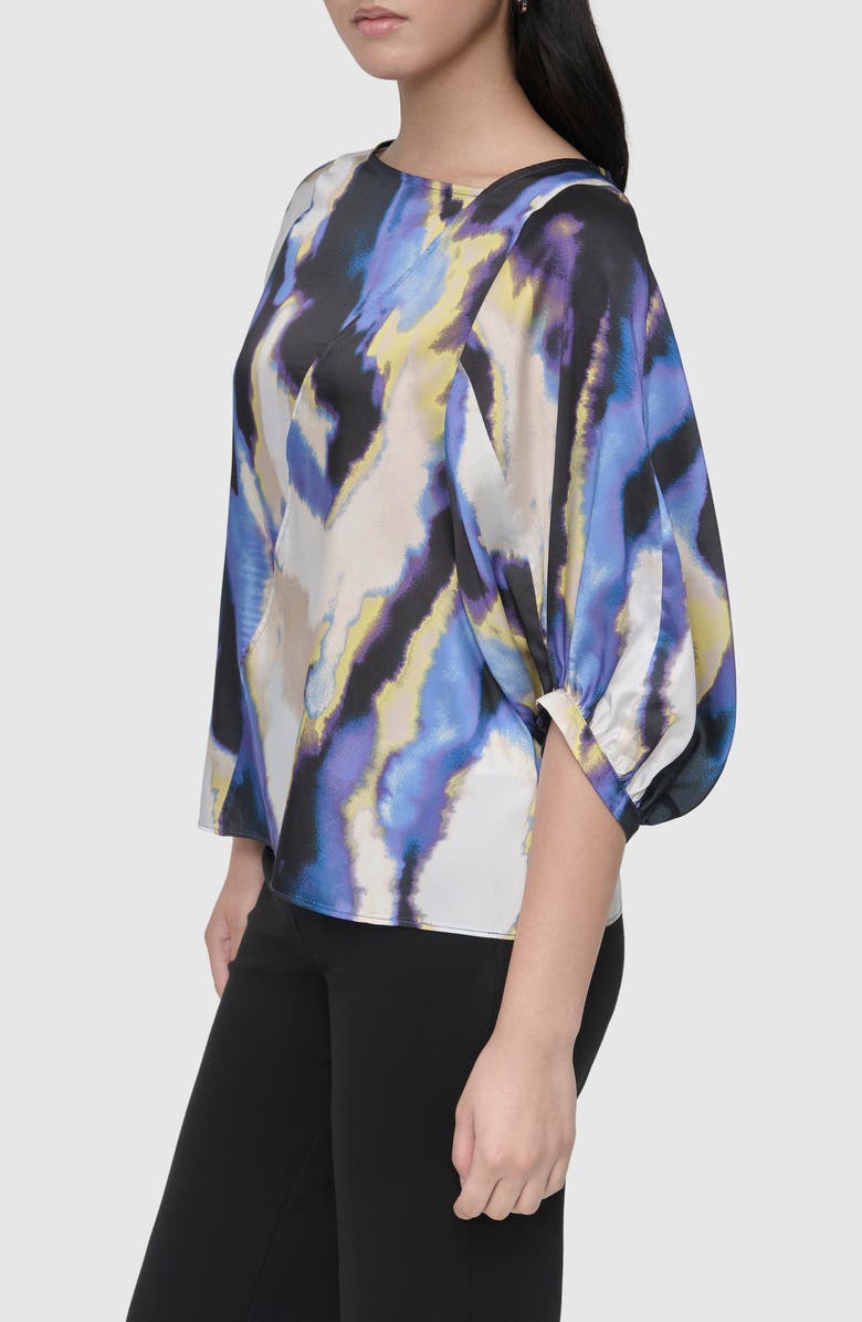 DKNY Asymmetric Neck Top, Alternate, color, 