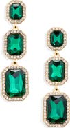 Cara Pavé Crystal Triple Drop Earrings