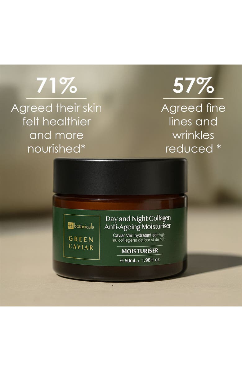 DR BOTANICALS Green Caviar Day & Night Collagen Anti-Ageing Moisturiser 50ml for Fine Lines & Wrinkles, Anti-Aging, Alternate, color, White