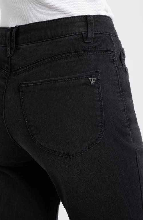 Wit & Wisdom Madison High Waist Itty Bitty Bootcut Jeans In Black
