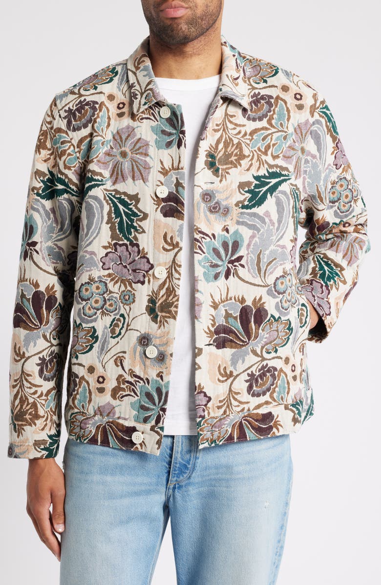 Wax London Iggy Botanical Paisley Jacquard Jacket, Main, color,