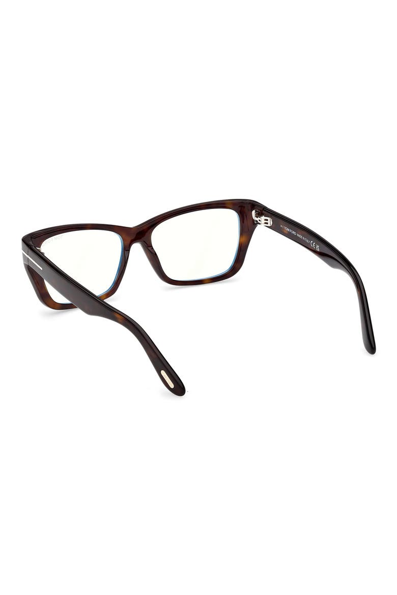 54mm Butterfly Optical Glasses, Alternate, color, SHINY CLASSIC DARK HAVANA