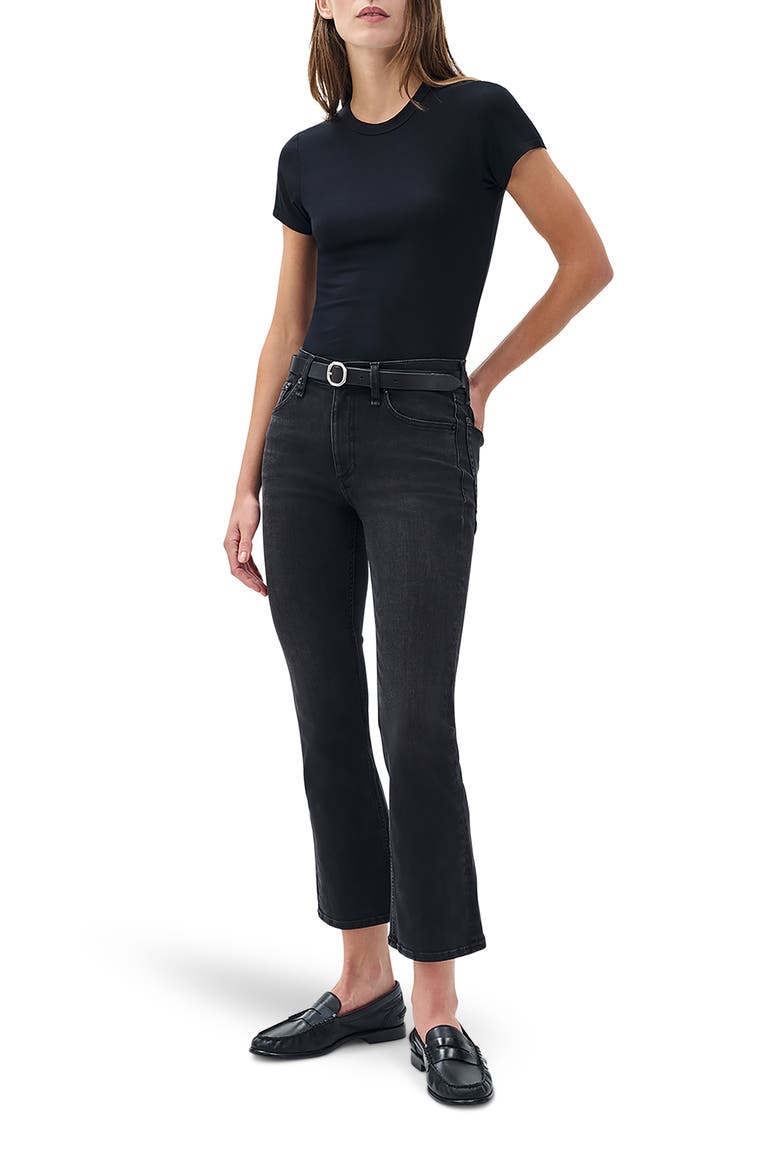 Flexi Peyton Mid Rise Ankle Bootcut Jeans, Alternate, color, MIDNIGHT