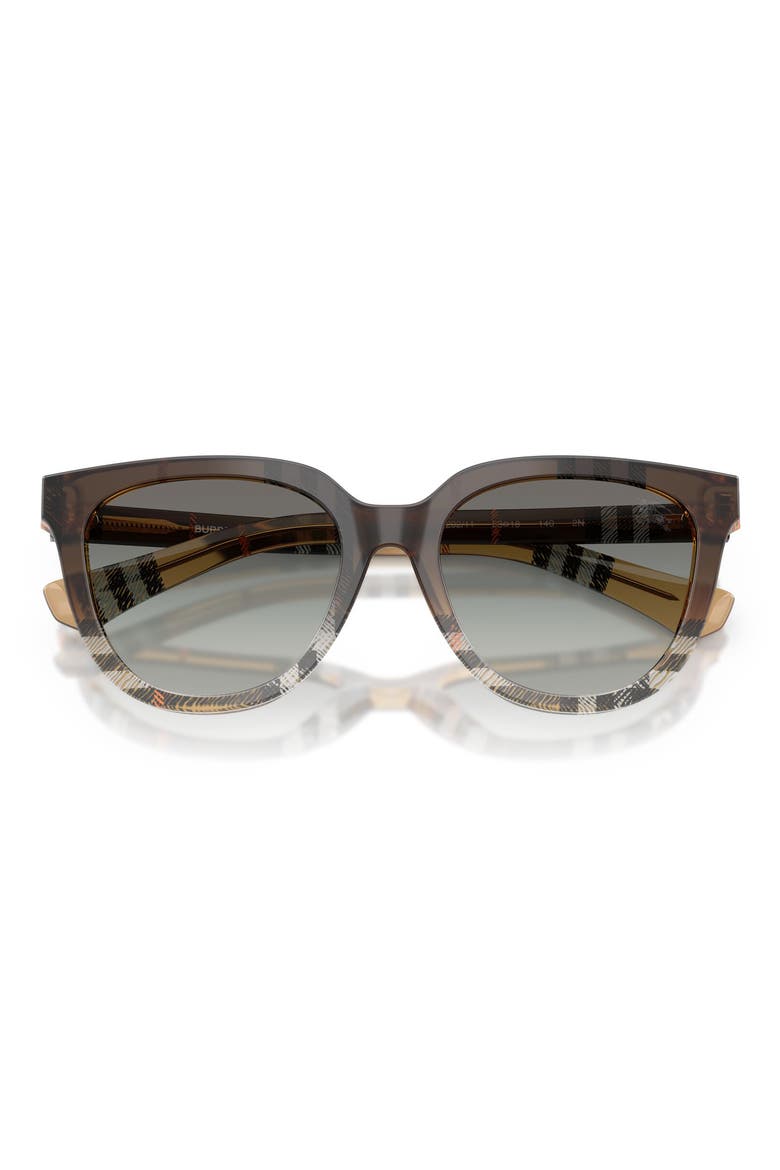 53mm Phantos Sunglasses, Alternate, color, CHECK GRADIENT SAND / GREY