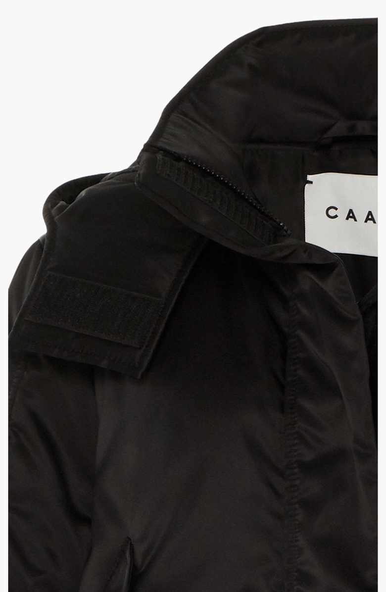 CAALO Sustainable Convertible Satin Down Coat, Alternate, color, Black