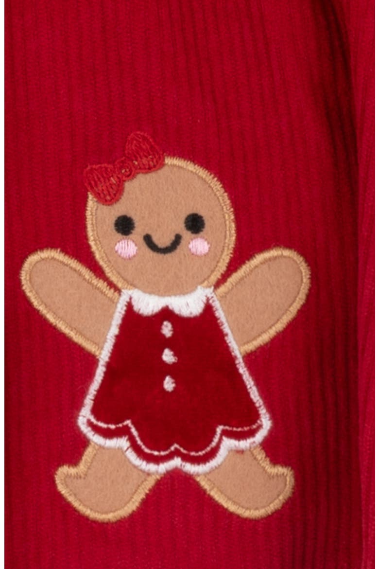 Gingerbread Corduroy Jumper & Bodysuit Set, Alternate, color, RED