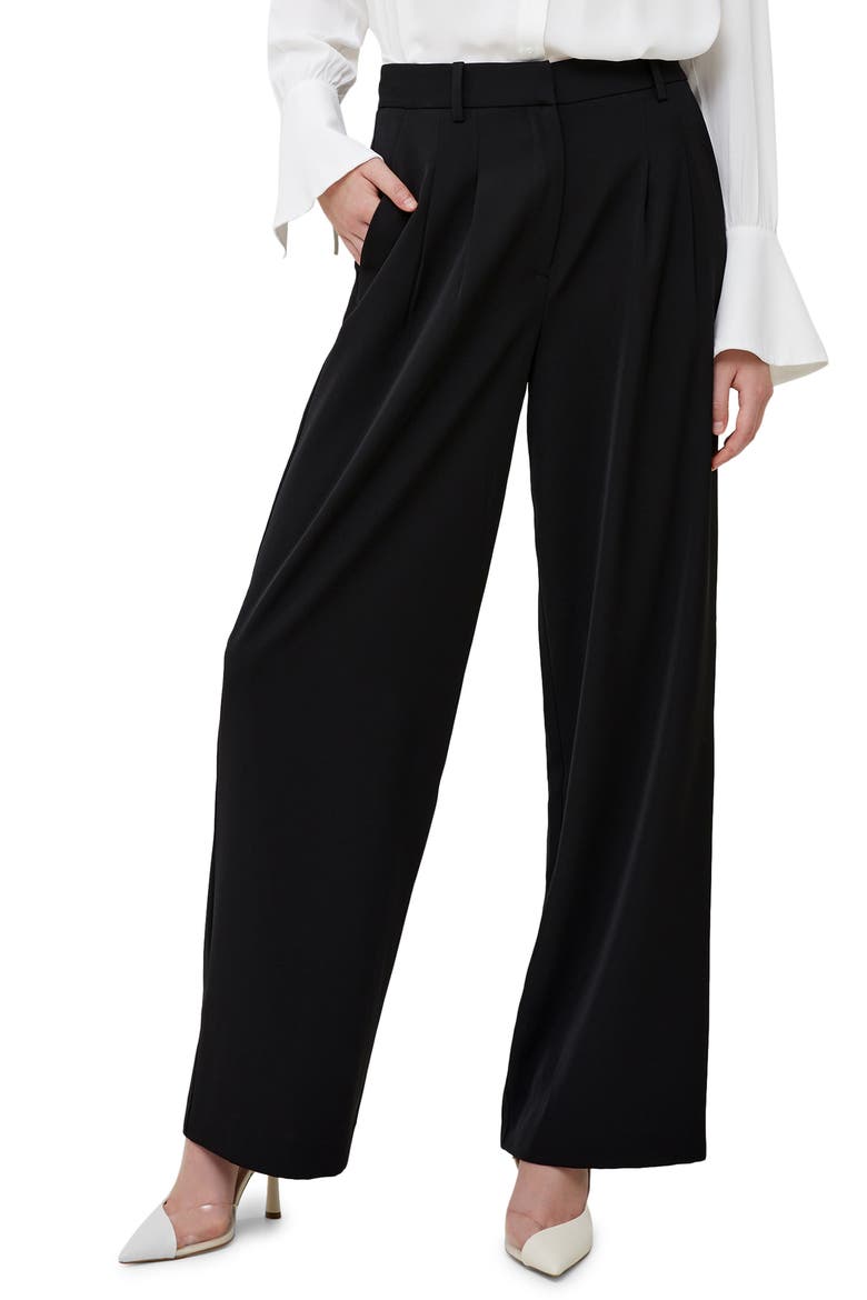 Harrie Wide Leg Suiting Pants, Main, color, 01-BLACKOUT