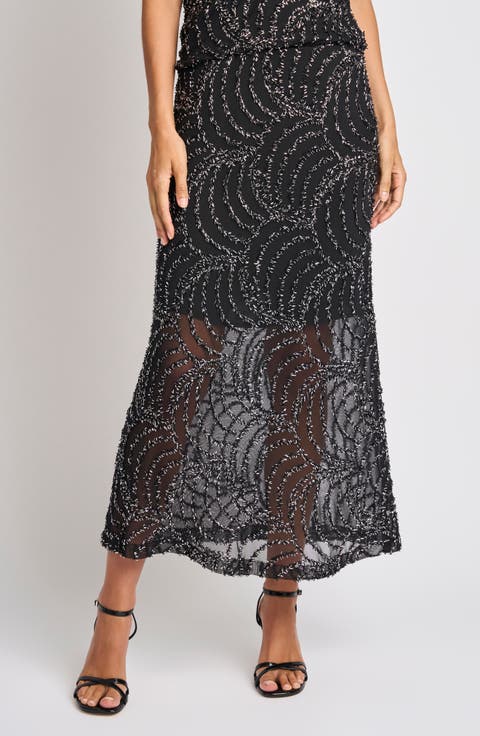 Beaded Maxi Skirt