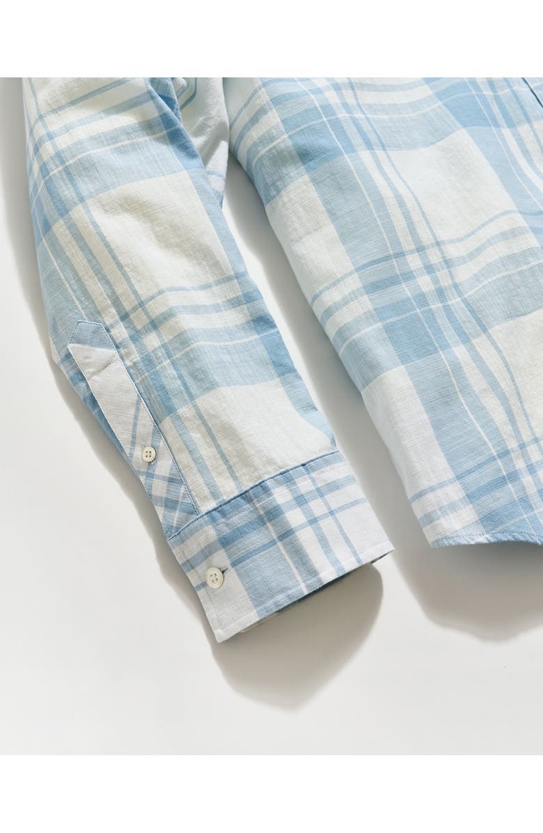 Billy Reid Hutcheson Plaid Button-Up Shirt, Alternate, color, Light Blue/ White