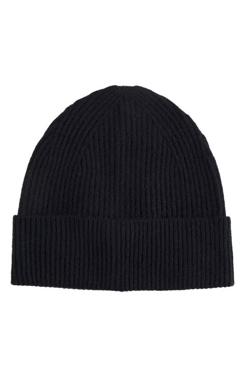 Cashmere Rib Beanie