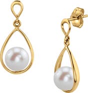 The Pearl Source Freshwater Pearl Jess Earrings