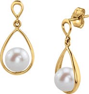 The Pearl Source Freshwater Pearl Jess Earrings
