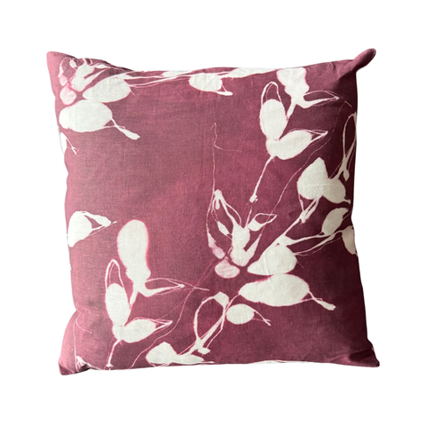 Porto Print in Aubergine Pillow