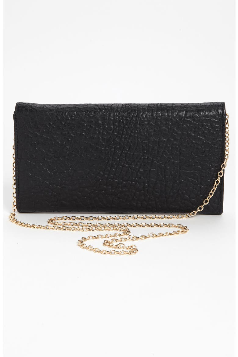 Studded Cuff Clutch, Alternate, color, BLACK