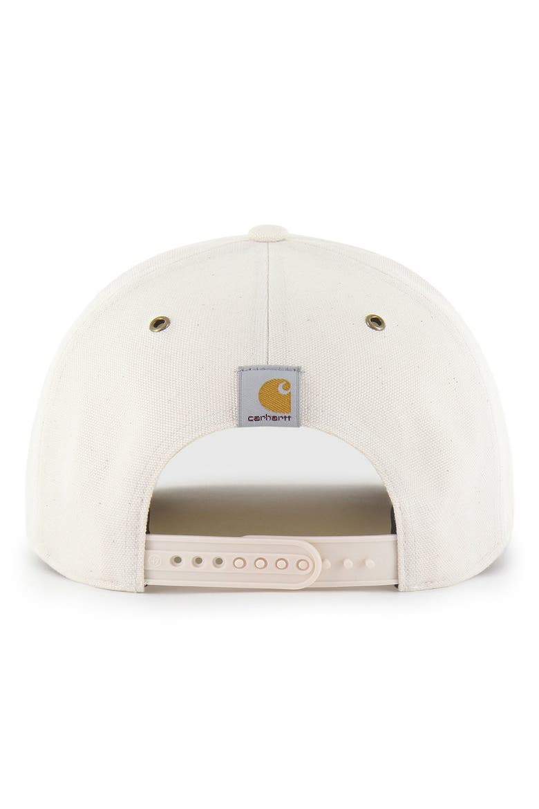 Men's Carhartt x '47 Natural/Brown Green Bay Packers Undyed Relaxed Hitch Adjustable Hat, Alternate, color, Natural