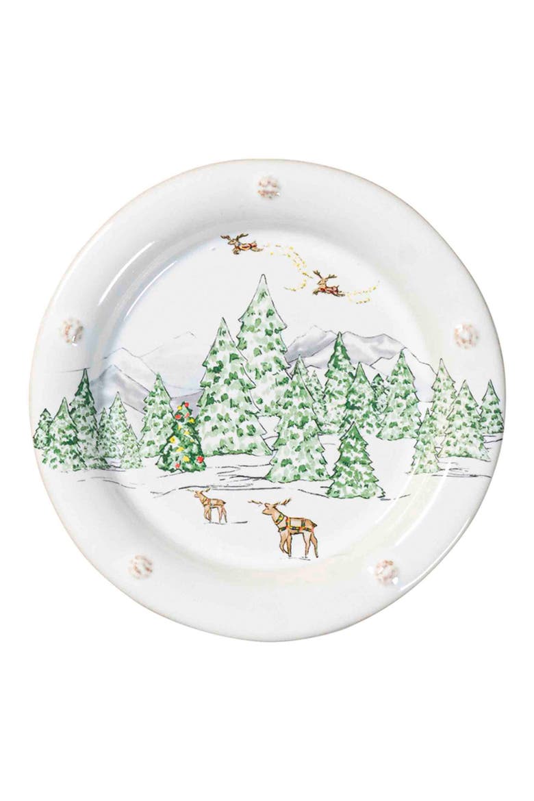Berry & Thread North Pole Set of 4 Cocktail Plates, Alternate, color, MULTI