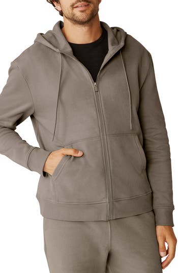 Beyond Yoga Every Body Cotton Blend Zip Hoodie In Brown