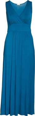 Loveappella Surplice Maxi Dress