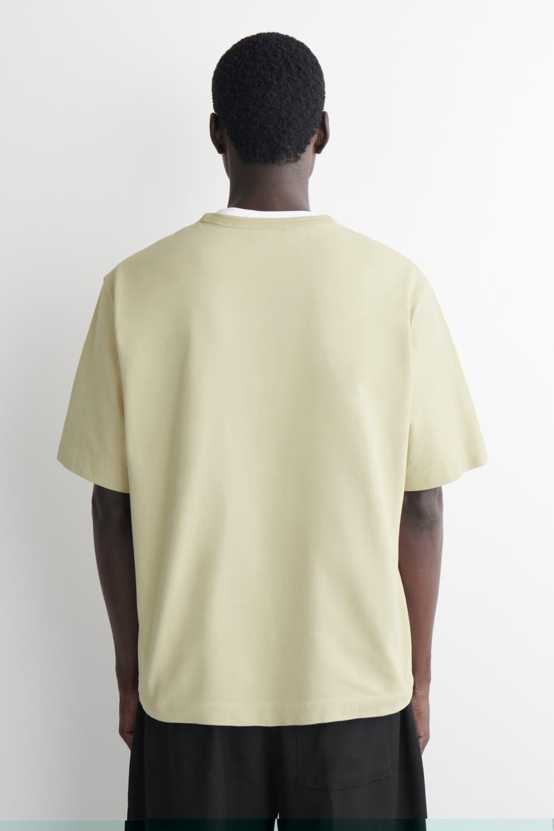 Relaxed Garment-washed Cotton T-shirt, Alternate, color, WASHED GREEN
