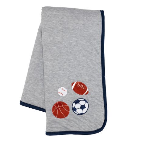 Hall of Fame Sports Jersey/Faux Shearling Cozy Baby Blanket