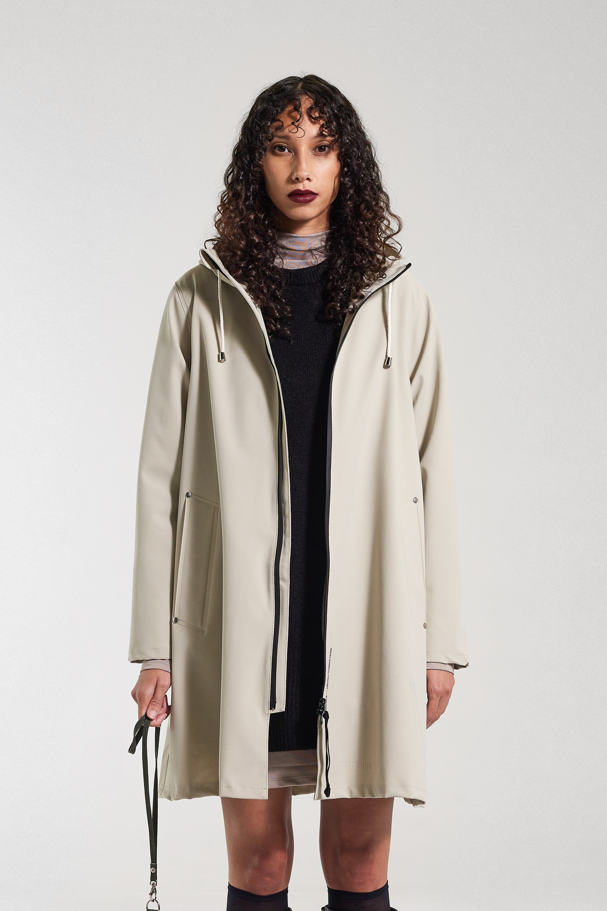 Mosebacke Lightweight Zip Matte Raincoat