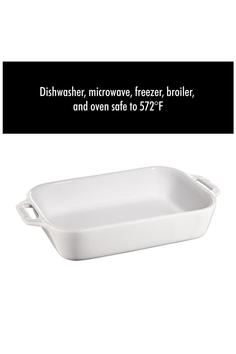 2-Piece Baking Dish - White, Alternate, color, WHITE