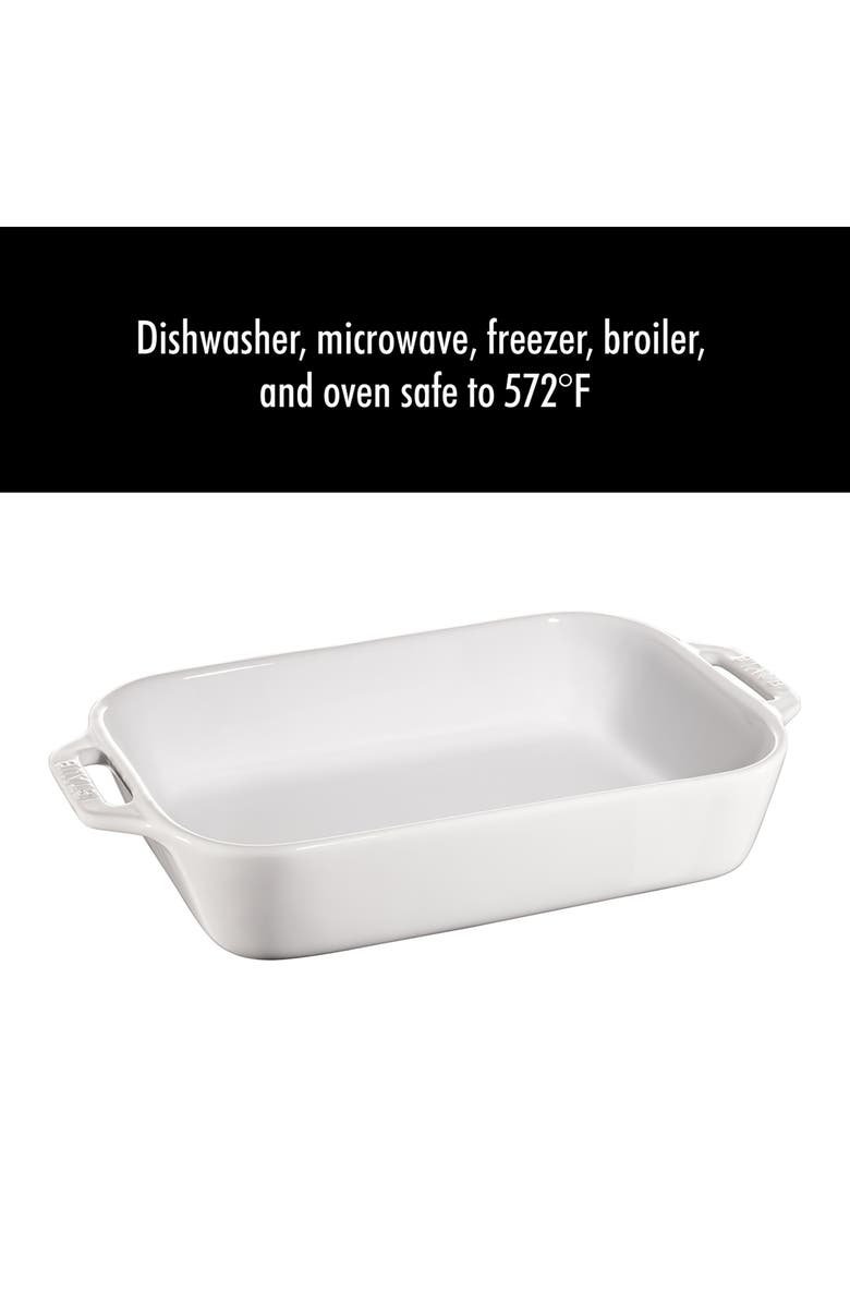 Staub 2-Piece Baking Dish - White, Alternate, color, White