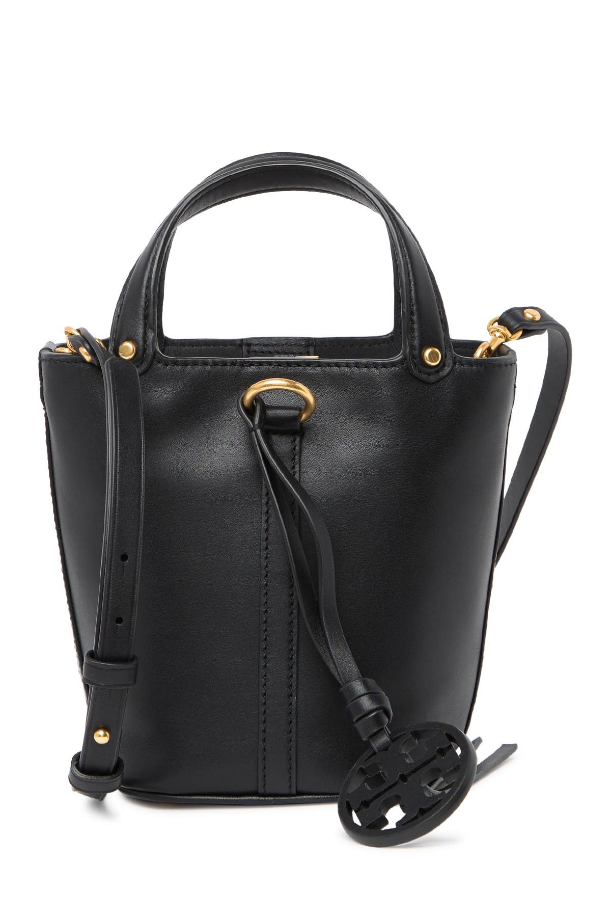 Tory Burch Mini Miller Leather Bucket Bag, Main, color, 