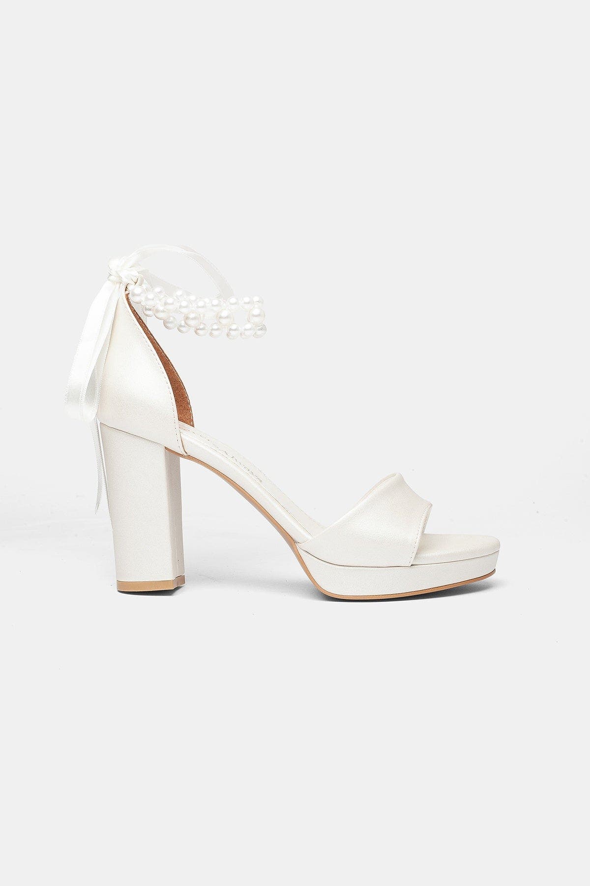 Ksenia Platform Bridal Sandal, Alternate, color, Ivory