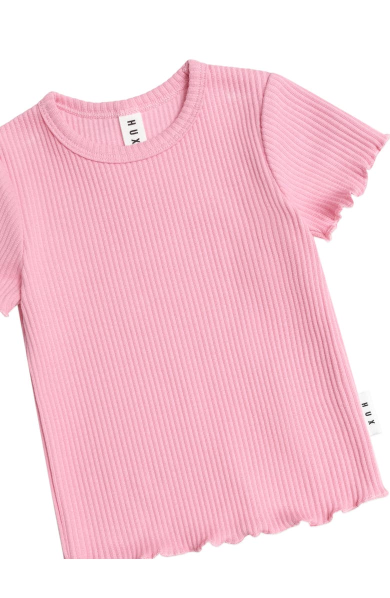 Huxbaby Rib Tee, Alternate, color, Strawberry