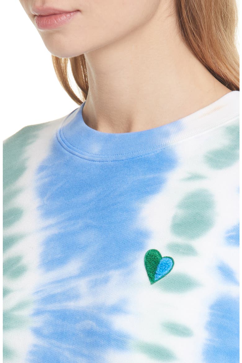 Tie Dye French Terry Sweatshirt, Alternate, color, VOLLEY BLUE TIE DYE