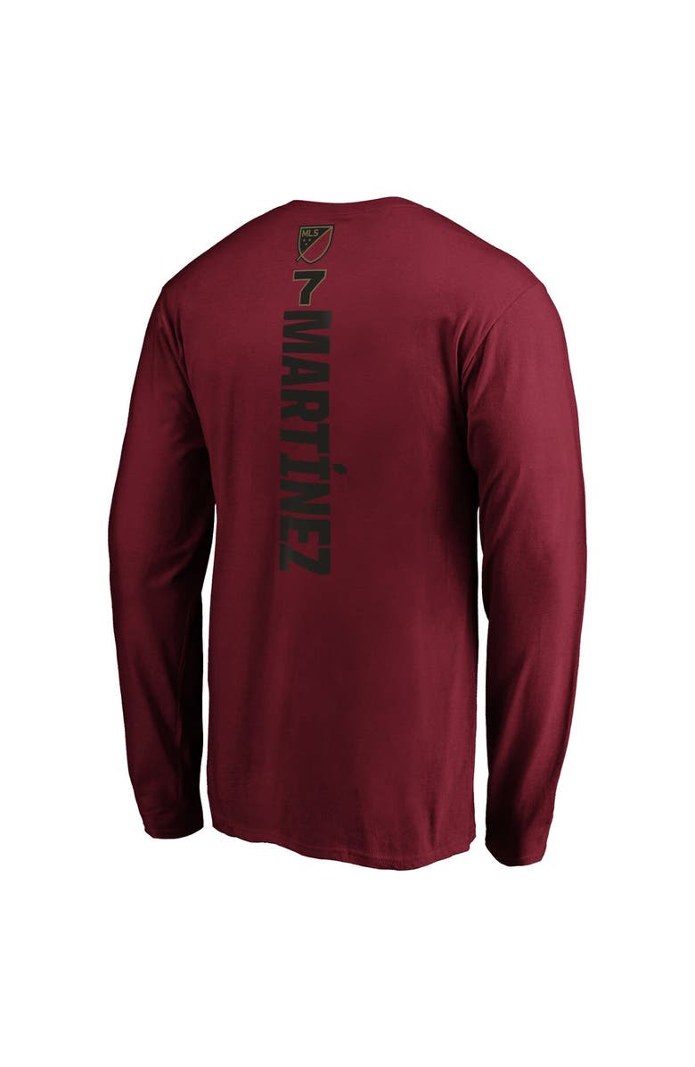 FANATICS Men's Fanatics Branded Josef Martinez Red Atlanta United FC Playmaker Name & Number Long Sleeve T-Shirt, Alternate, color, 