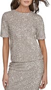 Donna Karan New York Sequin Top