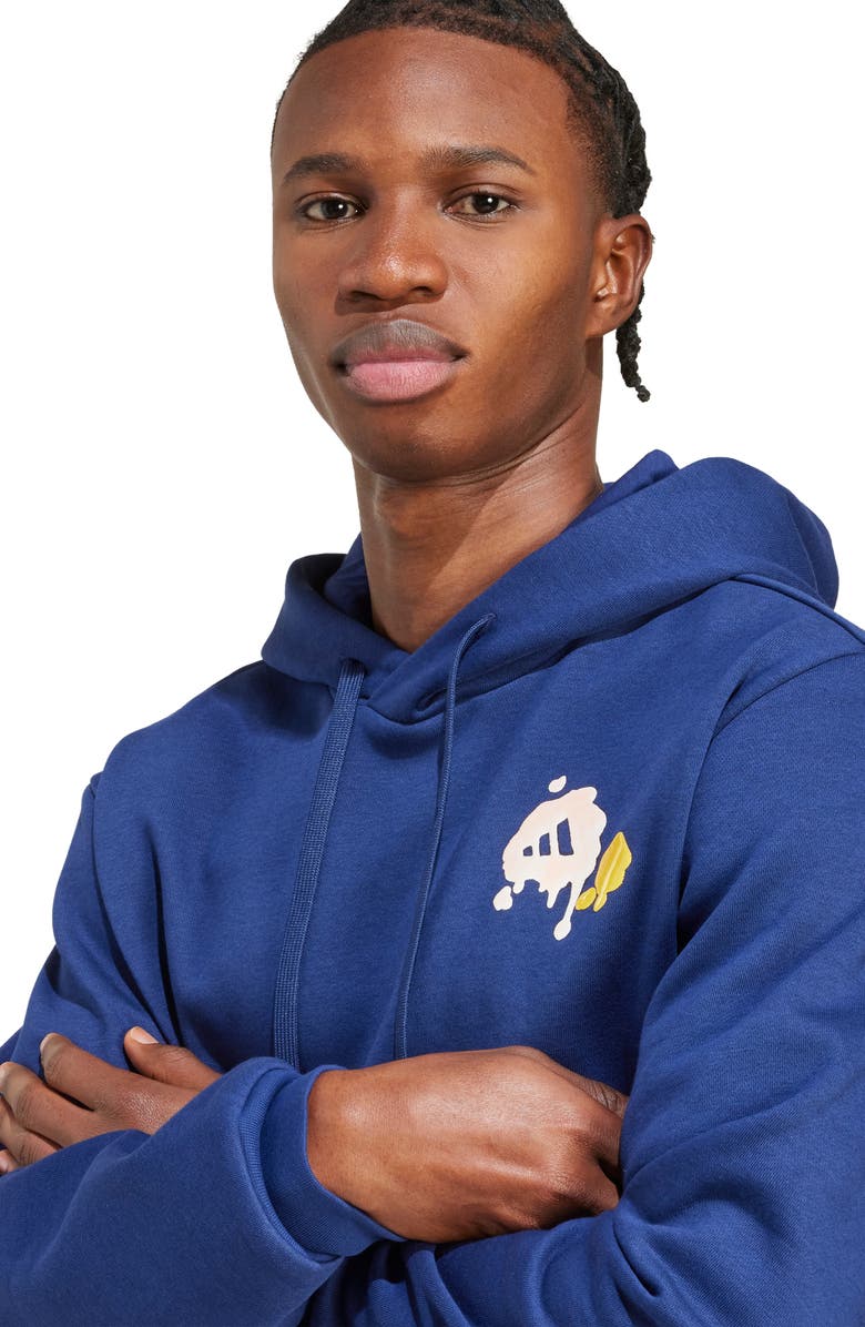 adidas Food Sauce Graphic Hoodie, Alternate, color, Dark Blue
