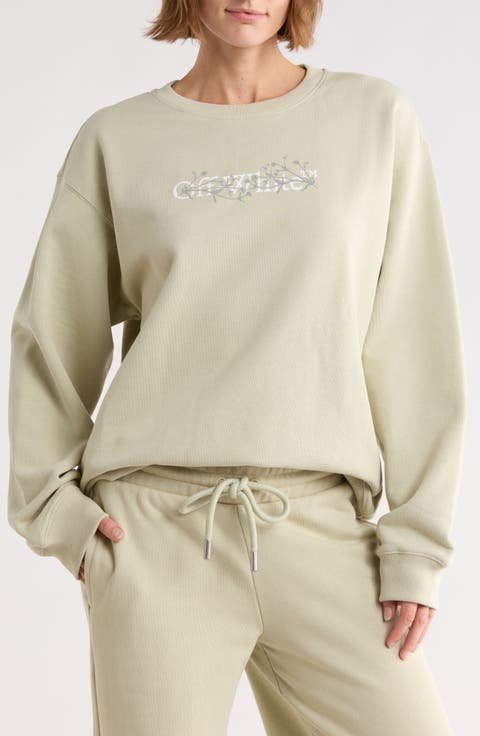 Embroidered Crewneck Sweatshirt