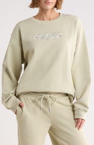 Off-White Embroidered Crewneck Sweatshirt