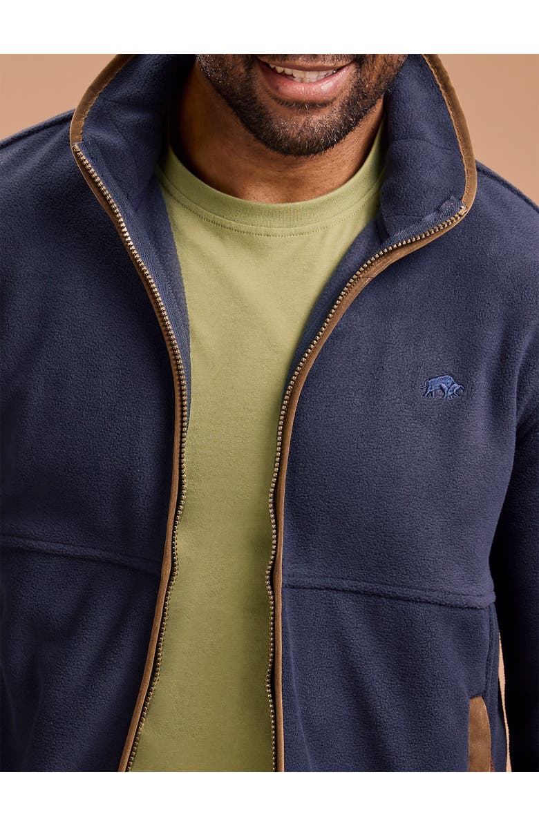 Raging Bull Fleece Zip Through Jacket, Alternate, color, Navy