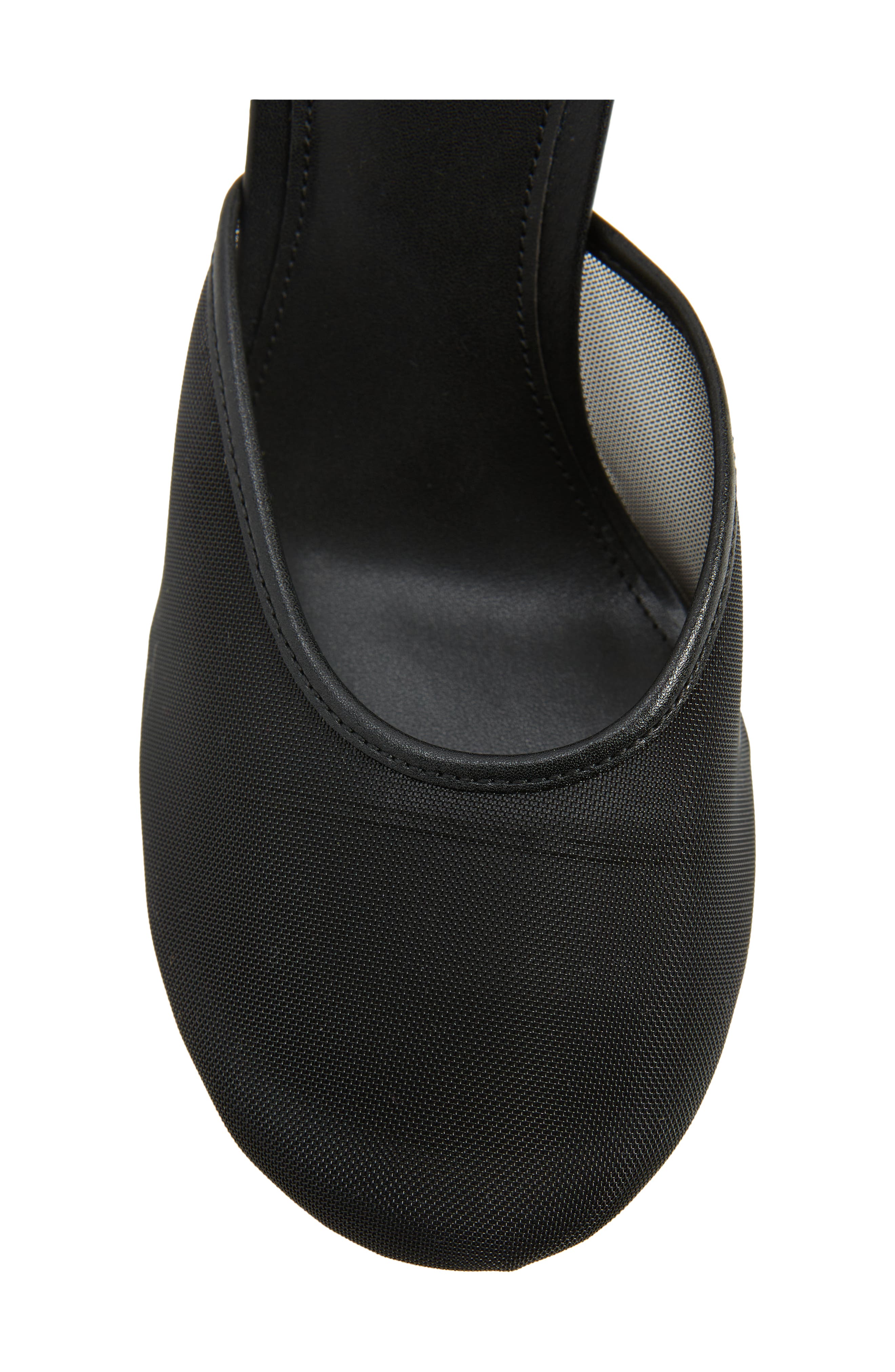 Jeffrey Campbell Giselle Ankle Wrap Mesh Sandal, Alternate, color, Black/ Black