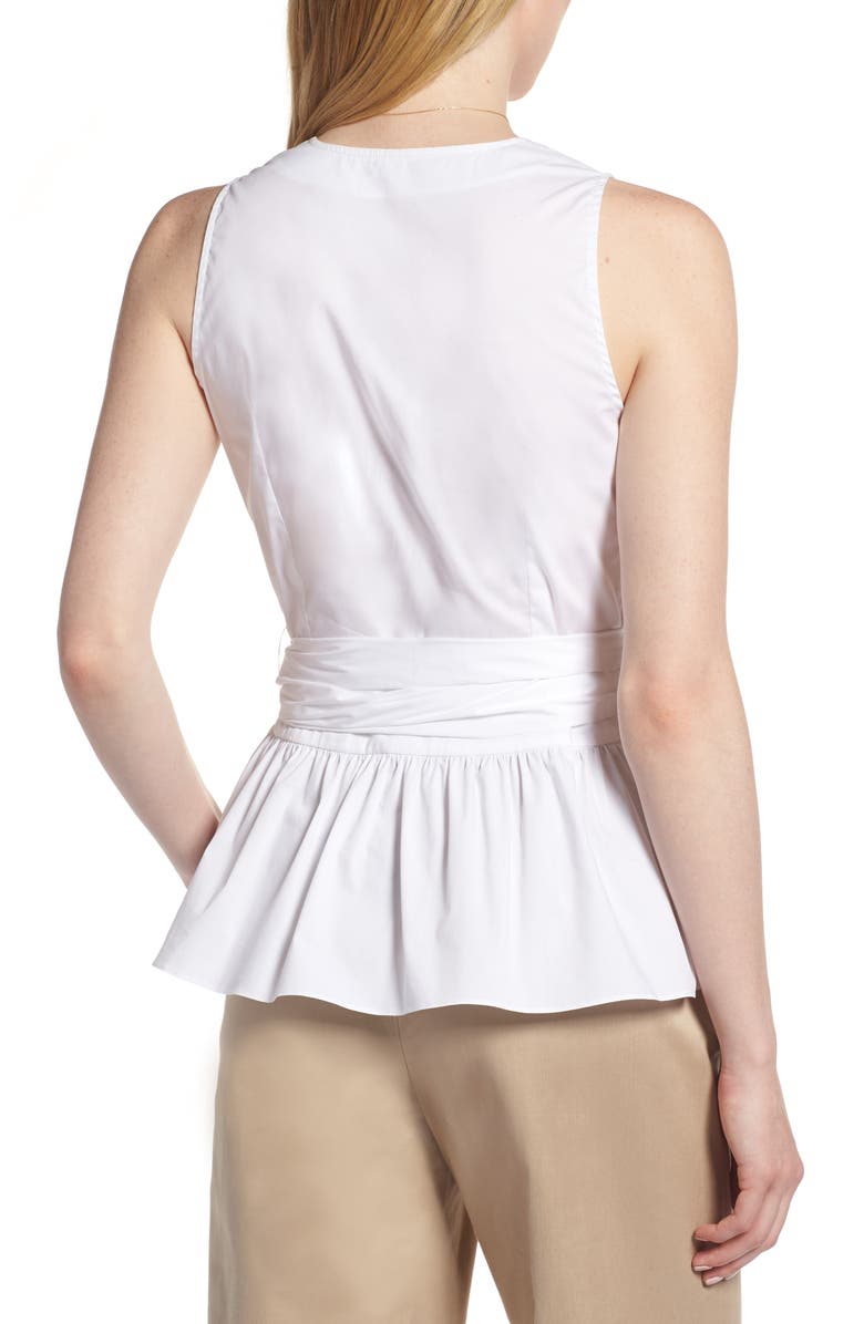 1901 Cotton Blend Wrap Blouse, Alternate, color,