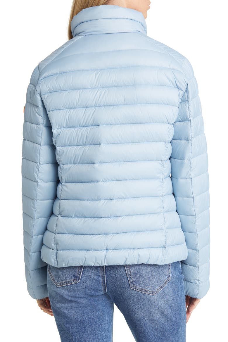 Carly Water Repellent Recycled Nylon Puffer Jacket, Alternate, color, POWDER BLUE