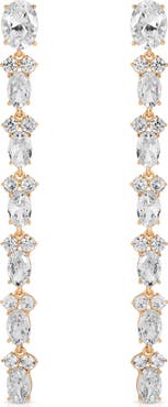Ettika Dainty Marquise Sweet Linear Earrings